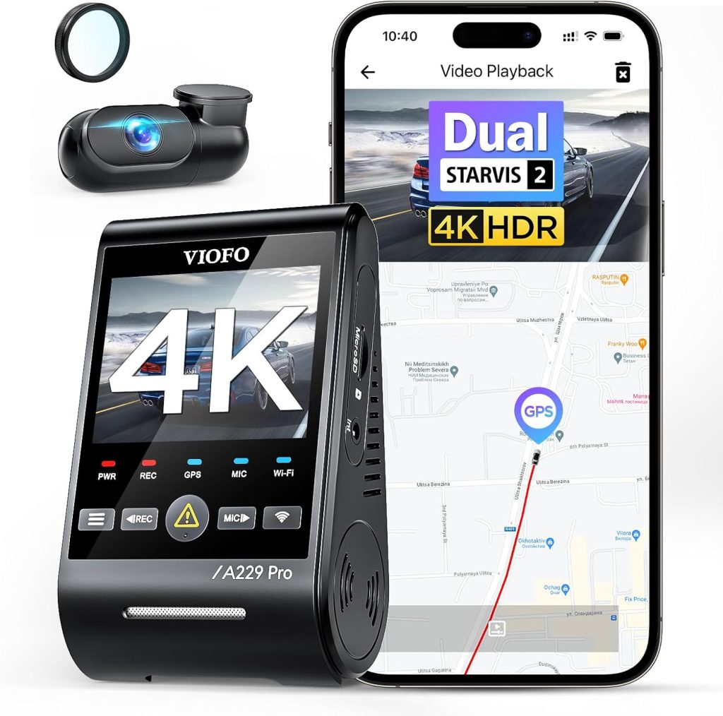 Viofo A229 Pro: Yolda Güvende Olmanızı Sağlayan Üstün Kalitede Araç Kamerası